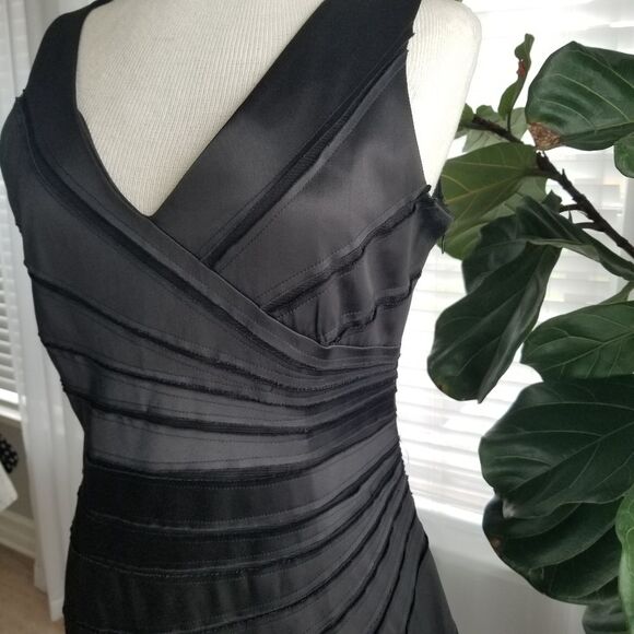 Leslie Fay layered abstract evening dress size 10 - Picture 5 of 13